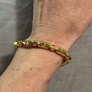 Michael Kors *new without tags* gold bracelet with pave crystals